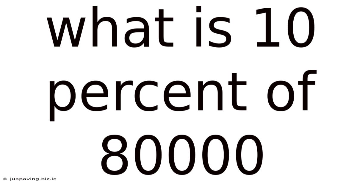 What Is 10 Percent Of 80000