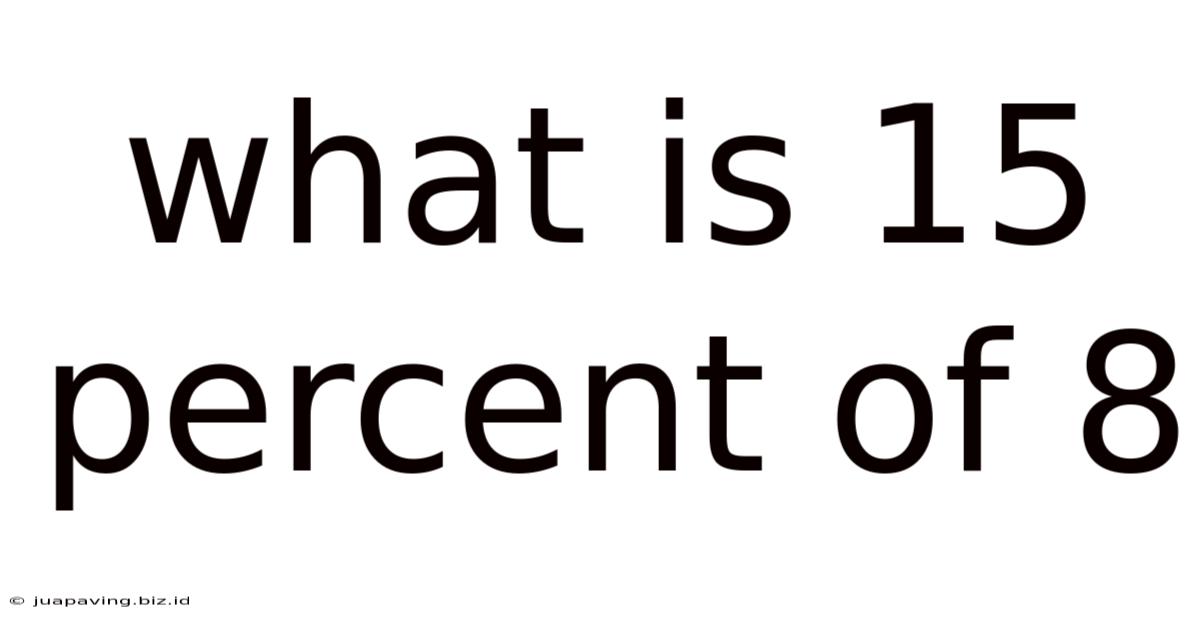 What Is 15 Percent Of 8