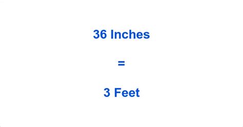 What Is 36 Inches In Feet