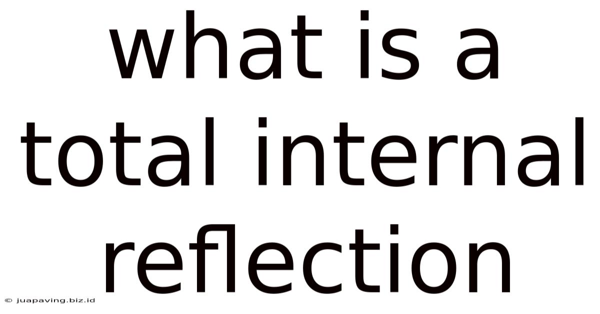 What Is A Total Internal Reflection