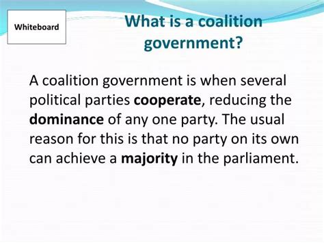 What Is Coalition Government Class 9