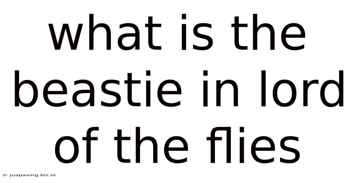 What Is The Beastie In Lord Of The Flies