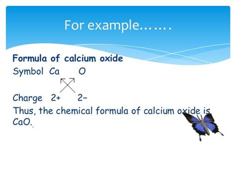 What Is The Correct Formula For Calcium Oxide