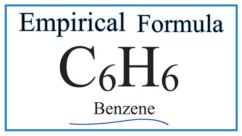 What Is The Empirical Formula For Benzene C6h6