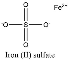 What Is The Formula For Iron Ii Sulfate