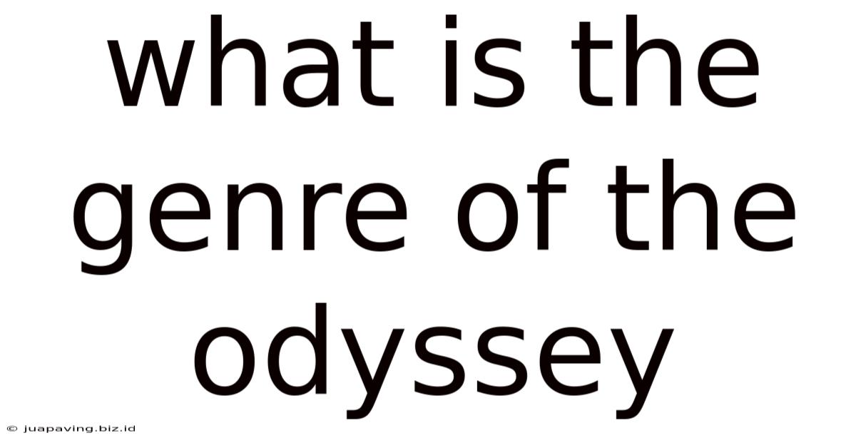 What Is The Genre Of The Odyssey
