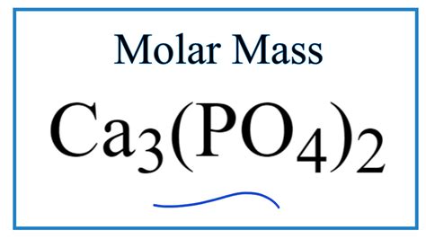 What Is The Gram Formula Mass Of Ca3 Po4 2