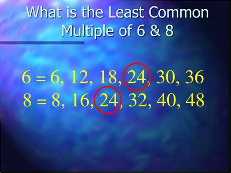 What Is The Least Common Multiple Of 24 And 8