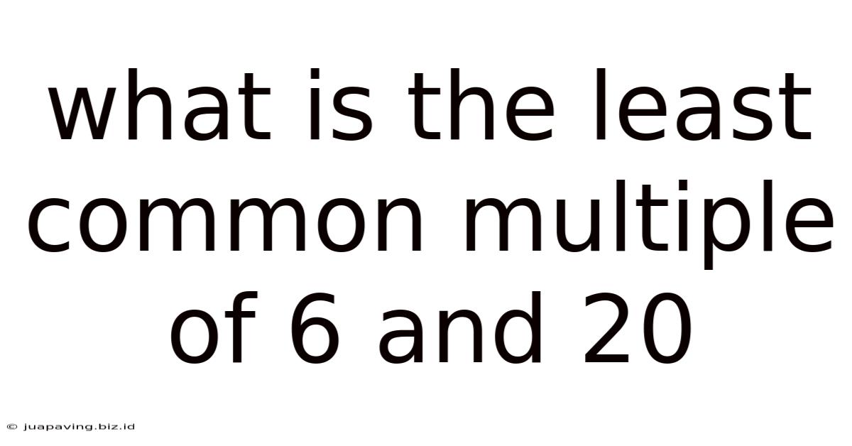 What Is The Least Common Multiple Of 6 And 20