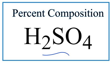 What Is The Percent Composition Of Sulfur In H2so4