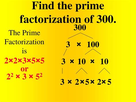 What Is The Prime Factorization For 300