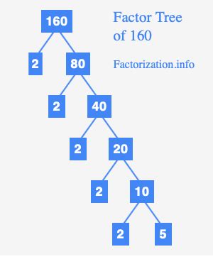 What Is The Prime Factorization Of 160