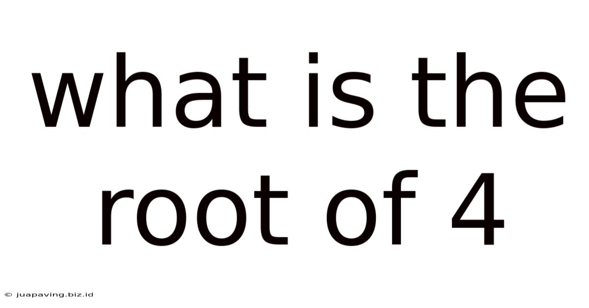 What Is The Root Of 4