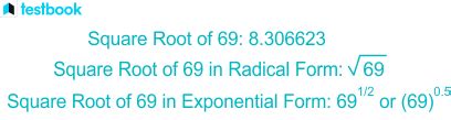 What Is The Square Root Of 69