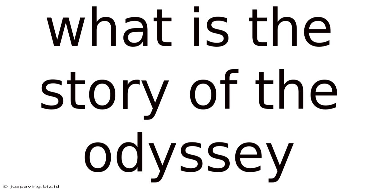 What Is The Story Of The Odyssey