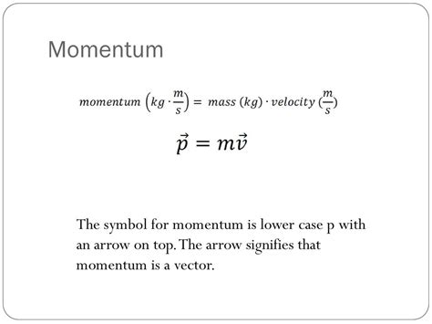 What Is The Symbol Of Momentum