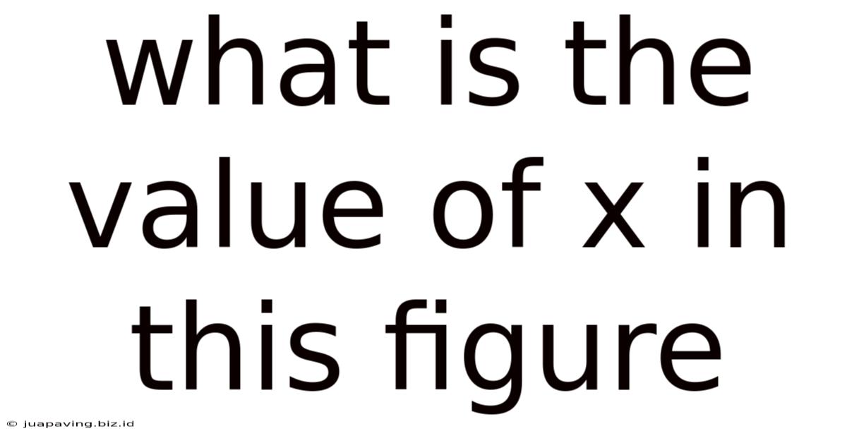 What Is The Value Of X In This Figure