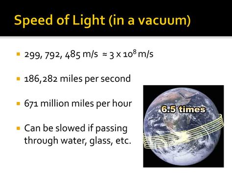 What Is The Velocity Of Light In A Vacuum