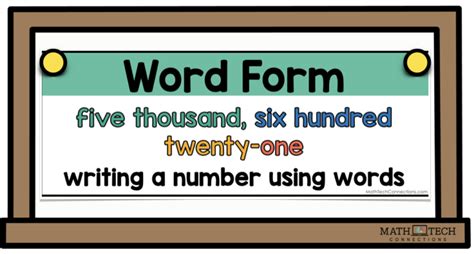 What Is Word Form In Math