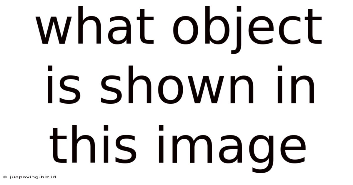 What Object Is Shown In This Image
