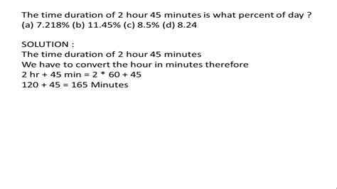 What Percentage Of An Hour Is 45 Minutes