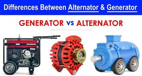 What's The Difference Between A Generator And An Alternator