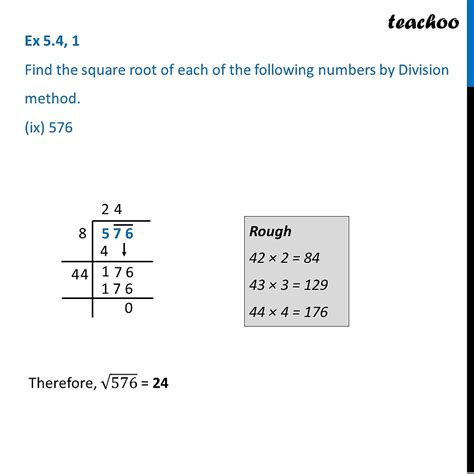 Whats The Square Root Of 576