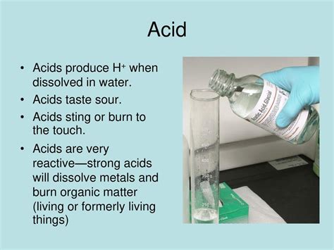 When Dissolved In Water Acid Produce