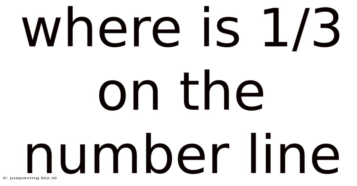 Where Is 1/3 On The Number Line