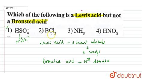 Which Of The Following Is A Lewis Acid