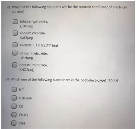 Which Of The Following Is The Poorest Conductor Of Electricity