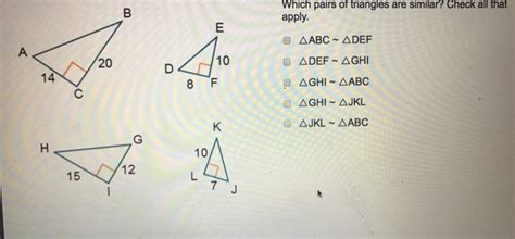 Which Pair Of Triangles Must Be Similar