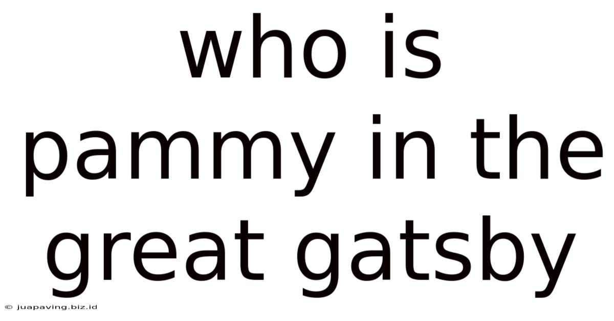 Who Is Pammy In The Great Gatsby
