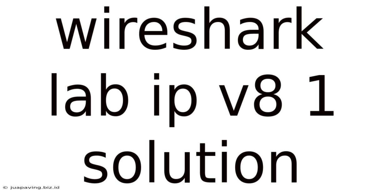 Wireshark Lab Ip V8 1 Solution
