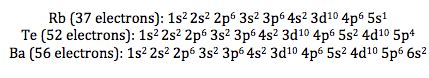 Write The Complete Ground-state Electron Configuration Of Ba